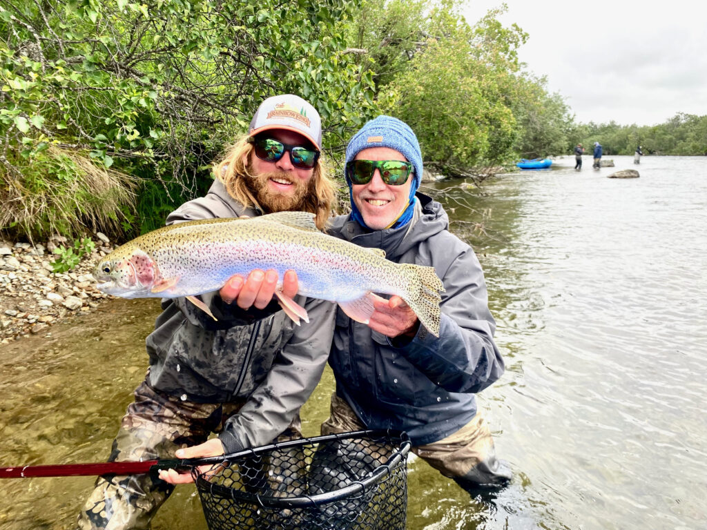 Rainbow Trout fsihing at Rainbow King Lodge